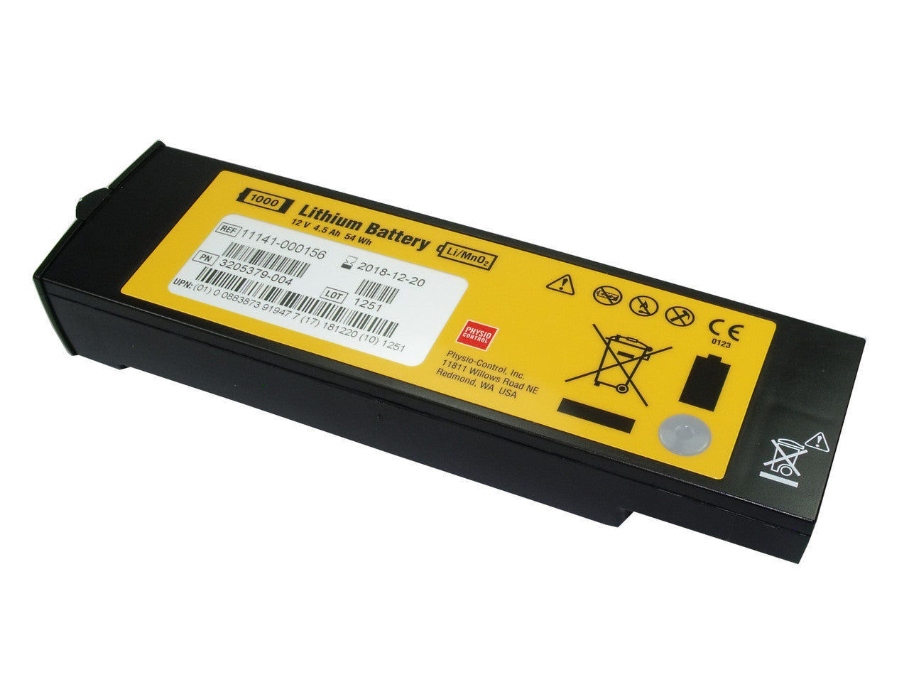 Physio-Control Lifepak 1000 Non-Rechargeable Lithium Battery Kit